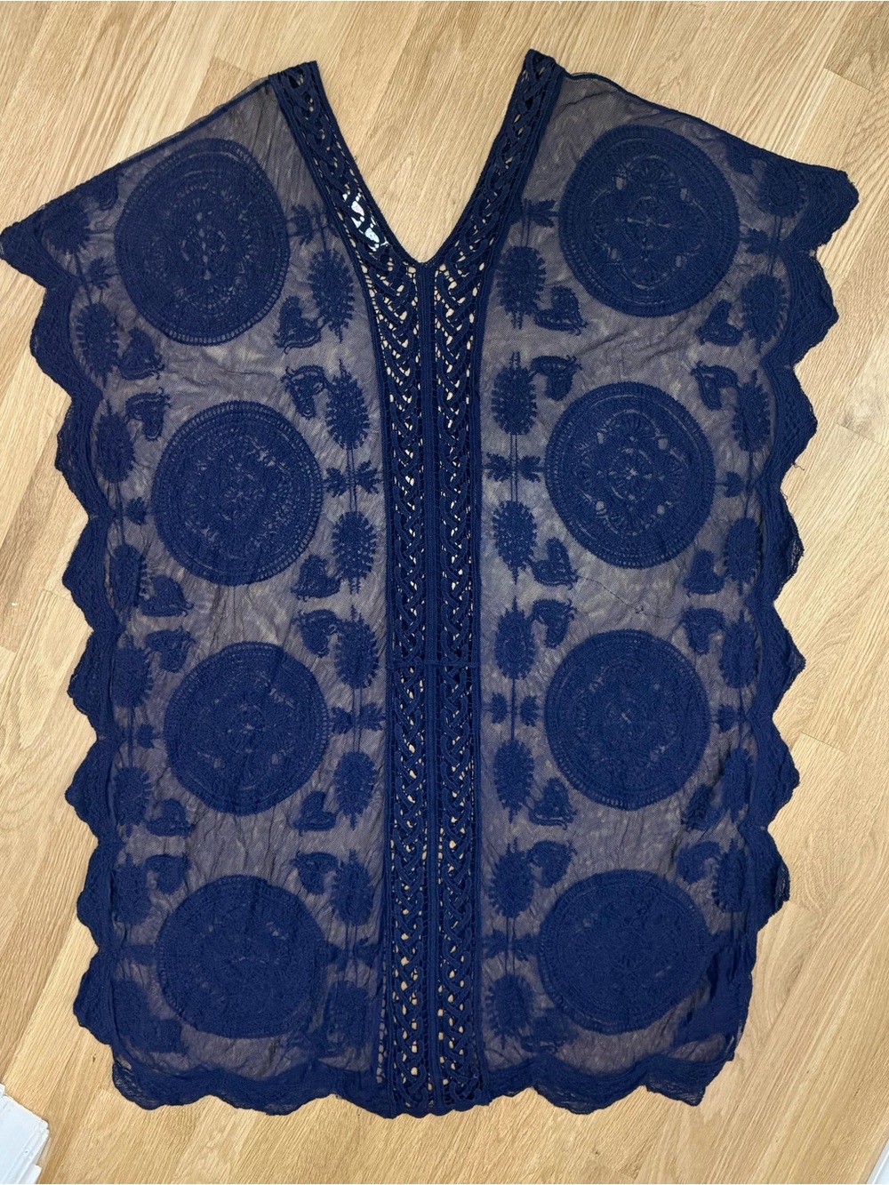 India Boutique Bohemian Lace Beach Cover-Up / Kaftan kaftan - Picture 4 of 6
